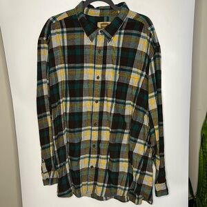 Plaid Flannel Shirt - Multicolor